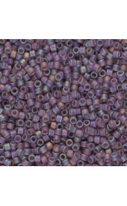 Miyuki delica Beads 11/0 - Matted transparent mauve ab DB-869